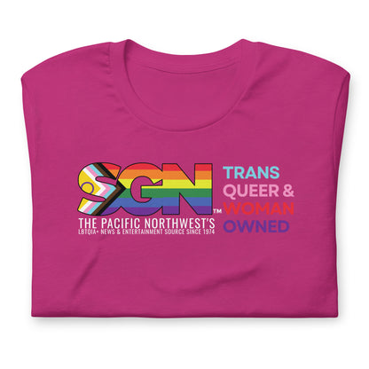 Plus Size Limited Edition - NEW TRANS QUEER & WOMAN OWNED T-Shirt, 2XL, 3XL, 4XL, 5XL