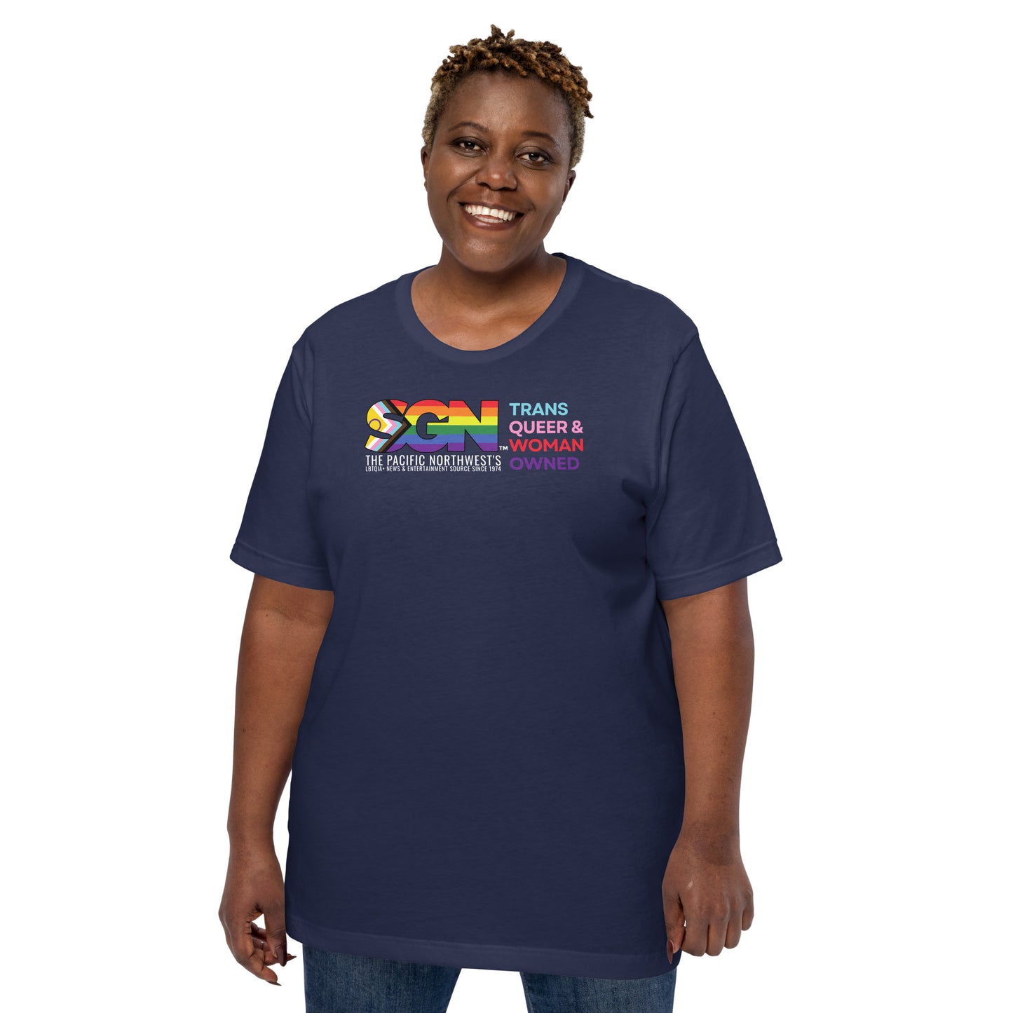 Plus Size Limited Edition - NEW TRANS QUEER & WOMAN OWNED T-Shirt, 2XL, 3XL, 4XL, 5XL