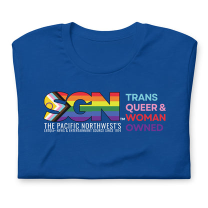 Plus Size Limited Edition - NEW TRANS QUEER & WOMAN OWNED T-Shirt, 2XL, 3XL, 4XL, 5XL